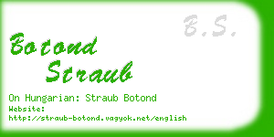 botond straub business card